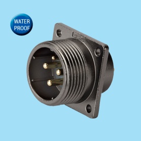 WD28-Z-IP65 | Male cable connector – Threaded coupling (Solder termination)