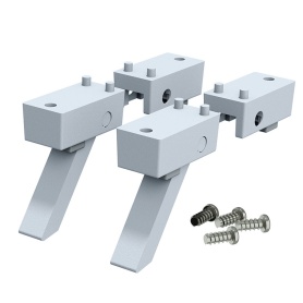 M5600045 / Kit de pies para cajas de aluminio versión 2, color gris claro