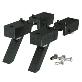 M5600045 / Kit de pies para cajas de aluminio versión 2, color negro