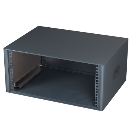 M6619544 / TECHNOMET 19″ Caja de aluminio para electrónica, 5Ux400mm en color negro