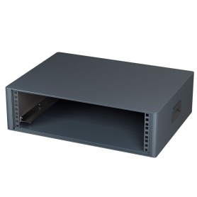 M6619344 / TECHNOMET 19″ Caja de aluminio para electrónica, 3Ux400mm en color negro