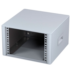 M6610445 / TECHNOMET 10.5″ Caja de aluminio para electrónica, 4Ux330mm en gris claro