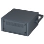 M6610354 / TECHNOMET 10.5″ Caja de aluminio para electrónica, 3Ux330mm con asa en color negro