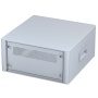 M6610345 / TECHNOMET 10.5″ Caja de aluminio para electrónica, 3Ux330mm en gris claro