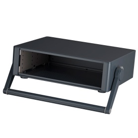M6435134 / TECHNOMET R310H Caja de aluminio para instrumentación con asa en color negro