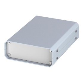 M5511110 / UNICASE SL1 Caja de aluminio para electrónica color gris claro 130x180x50mm