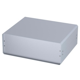 M5505110 / UNICASE 5 Caja de aluminio para electrónica color gris claro 367x300x134.5mm