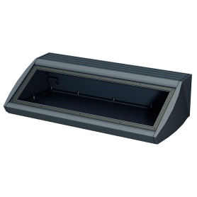 M5340109 / UNIDESK M400 Caja de aluminio IP 54 para aplicaciones de sobremesa con frontal inclinado color negro