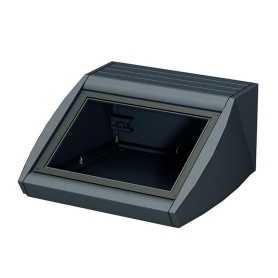 M5320109 / UNIDESK M200 Caja IP 54 para aplicaciones de sobremesa con frontal inclinado en negro 200x200x102mm