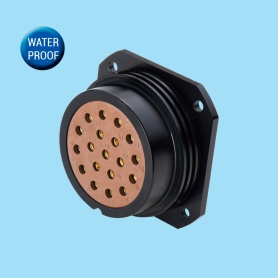 WL52K19Z | Female cable connector - Square flange receptacle IP67