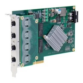 PCIe-PoE312M / 4-port Server-grade Gigabit 802.3at PoE+ Card with M12 x-coded Connectors