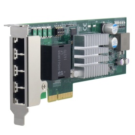 PCIe-PoE334LP / Low-profile 4-port server-grade gigabit mobile surveillance PoE+ NIC card with 1kV surge protection
