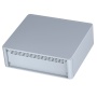 M6422025 / TECHNOMET R107 Caja de aluminio para instrumentación con asa en gris claro 225x200x75