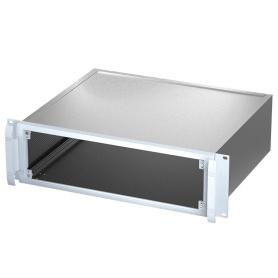 M5930035 / Caja para rack de 19″ de aluminio METTEC 19″, 3Ux367 mm