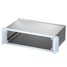 M5930025 / Caja para rack de 19″ de aluminio METTEC 19″, 3Ux267 mm