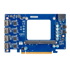 CIEPI-SI / PCIe-to-MXM adapter with 4 x HDMI 2.1 outputs, compatible with GIGAIPC MXM modules