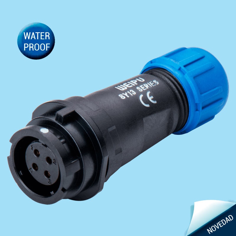 SY1311C/S | In-line cable connector female - Weipu SY13