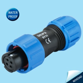 SY1110/S | Cable connector en CENVALSA. Nylon series with bayonet coupling.