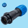 SY1111C/P | In-line cable connector en CENVALSA. Nylon series with bayonet coupling.