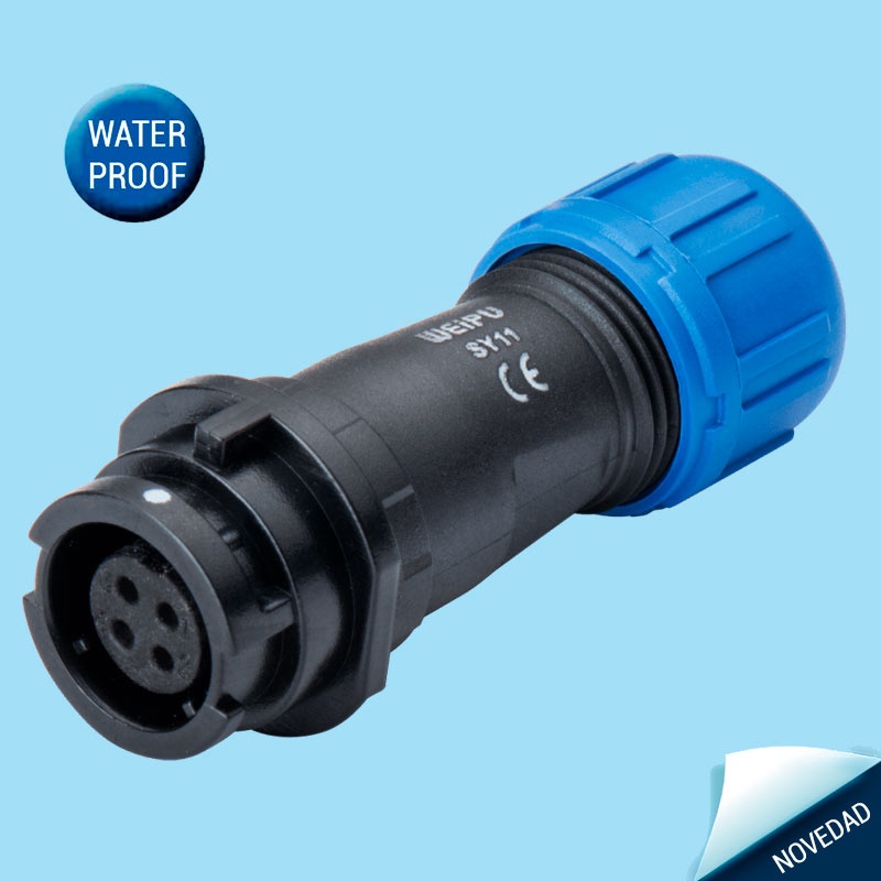Sy Connector SY1111C/S | In-line cable connector | Weipu SY11