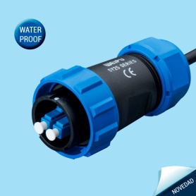 SY2510/SLC | Plug with LC adapter en CENVALSA. Nylon data series with bayonet coupling.
