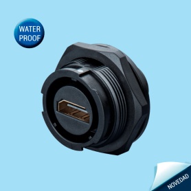 SY2515/SHDMI | Front-nut mount receptacle with HDMI adapter