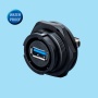 SY2515/SUSB3.0 | Front-nut mount receptacle with USB3.0 adapter