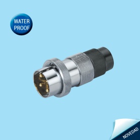WB30-TP | Plug for metal-hose en CENVALSA. Metal shell connectors for indoor use with threaded connection.