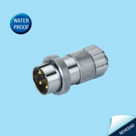WB30-TD | Plug for plastic-hose en CENVALSA. Metal shell connectors for indoor use with threaded connection.