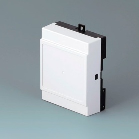 B6503223 / RAILTEC B, caja para carril DIN de 4 módulos, Vers. III perfil bajo - PC - light grey - 70x86x31,25mm