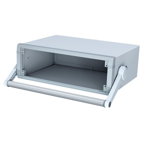M5635225 / UNIMET 4H Caja de aluminio para electrónica, 350x260x120mm