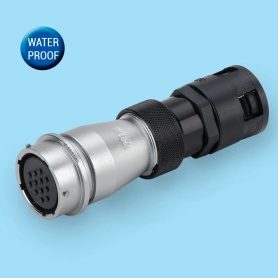WY-ZB | In-line receptacle for plastic-hose IP55 Weipu