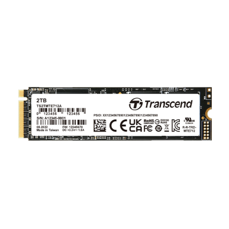 MTE712A / PCIe M.2 SSD de Transcend con cifrado automático (SED), flash 3D NAND de 112 capas y PCI Express (PCIe) Gen 4 x4