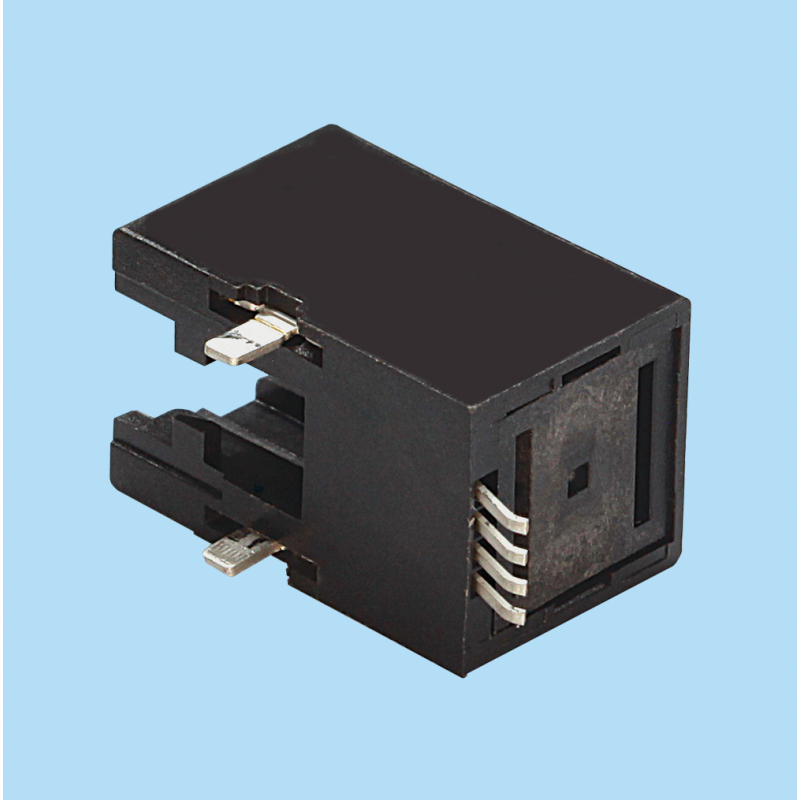7570 / Jack telefónico FCC-68 Acodado [Bajo Perfil - Entrada Lateral - SMD]