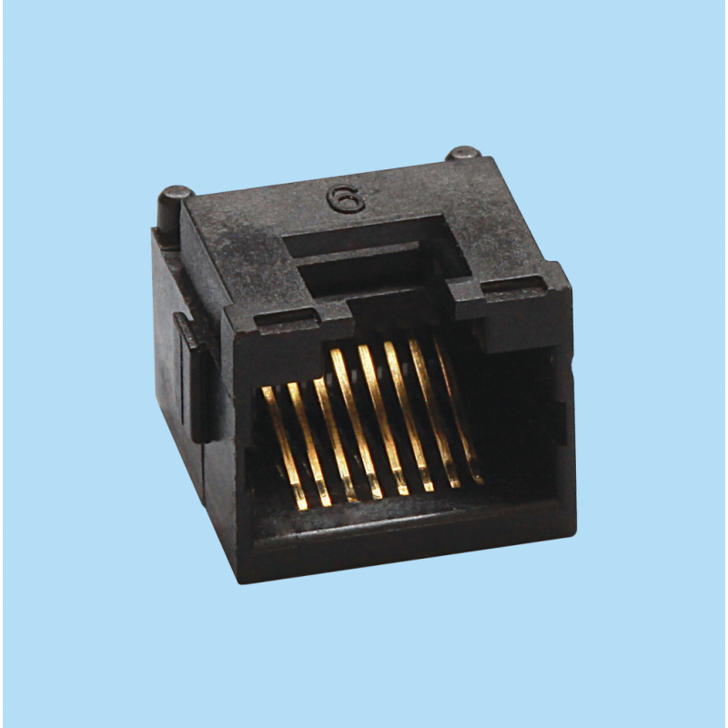 7660 / Jack telefónico FCC-68 Acodado [Bajo perfil - SMD]