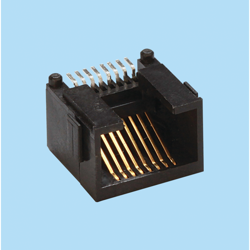 7661 / Jack telefónico FCC-68 Acodado [Bajo perfil - SMD]