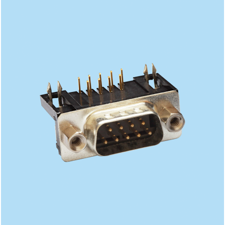 8014 / Conector macho SUB-D acodado 10.3 mm