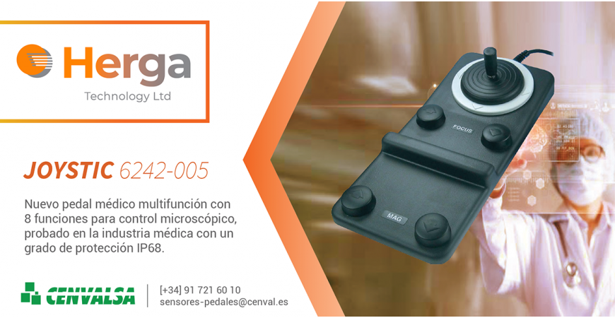 HERGA: Nuevo pedal médico Joystick 6242-005