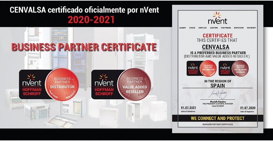 CENVALSA certificado nVent 2020-2021