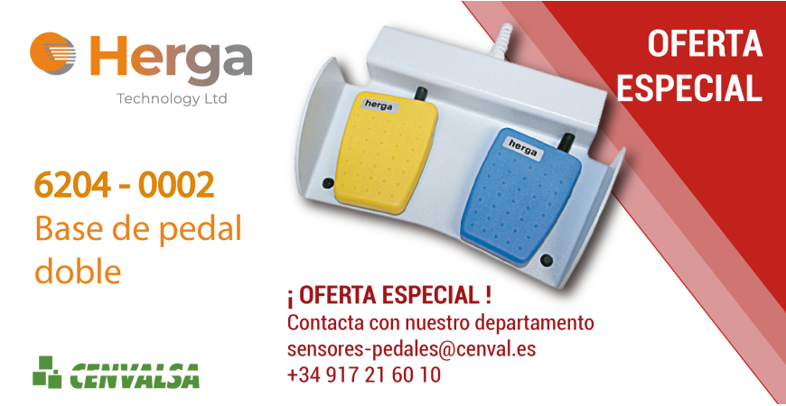 OFERTA HERGA: 6204-0002 / Base de pedal doble