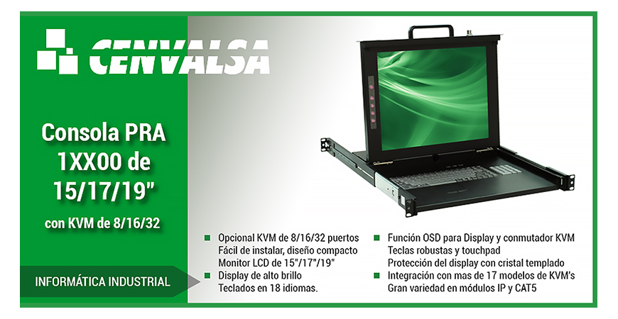Novedades en Informática Industrial: La Consola PRA-1XX00 de 15/17/19"