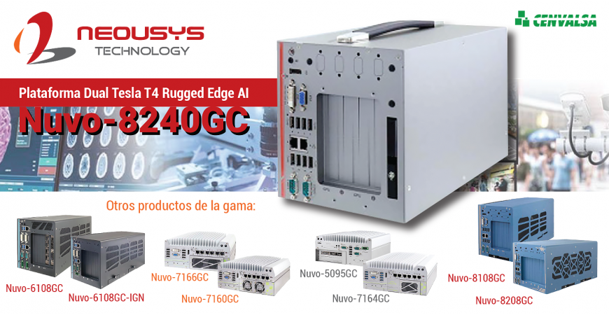 Neousys: Nuevo sistema embebido resistente Nuvo-8240GC
