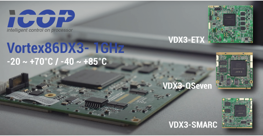 Módulos SOM Vortex86DX3 para ambientes industriales