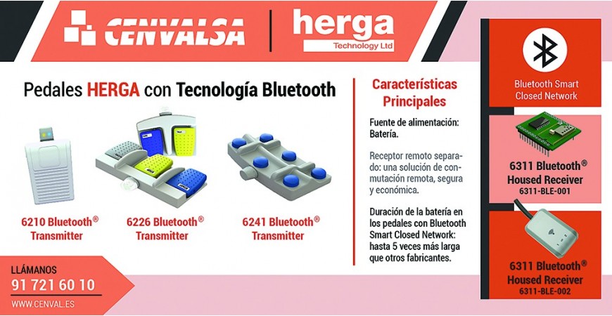Pedales HERGA con Tecnología Bluetooth