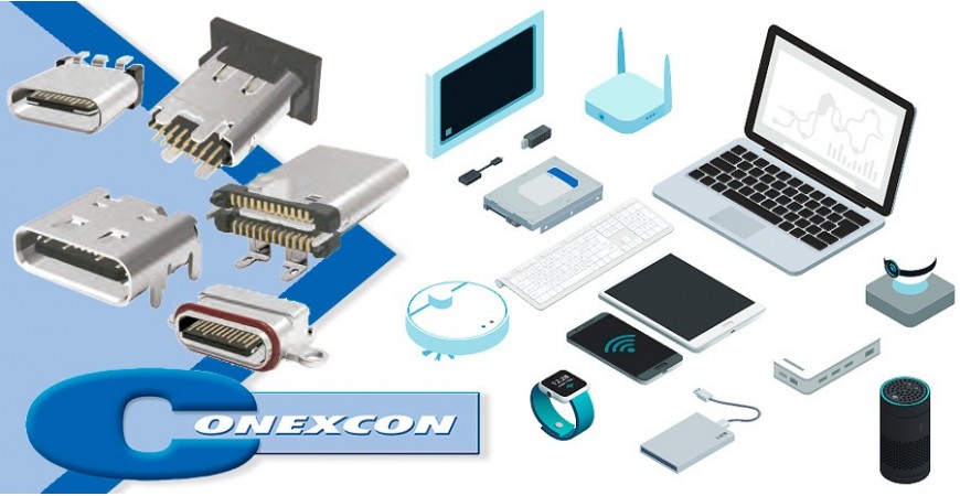 Nueva gama de conectores USB Type‐C® en CONEXCON
