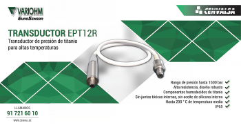 Nuevo sensor de presión duradero y compacto: Transductor de titanio EPT12R