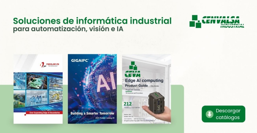 Soluciones de informática industrial para automatización, visión e IA: explora nuestros catálogos 