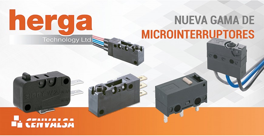 Nueva línea de Microinterruptores de la firma HERGA