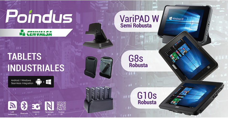 Nuevas Tablets Industriales Robustas y Semi robustas: VariPAD W, G8s y G10s 