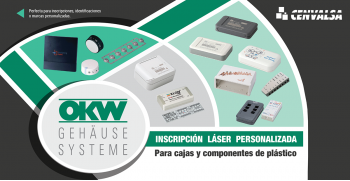OKW: Inscripción láser personalizada para cajas y componentes de plástico